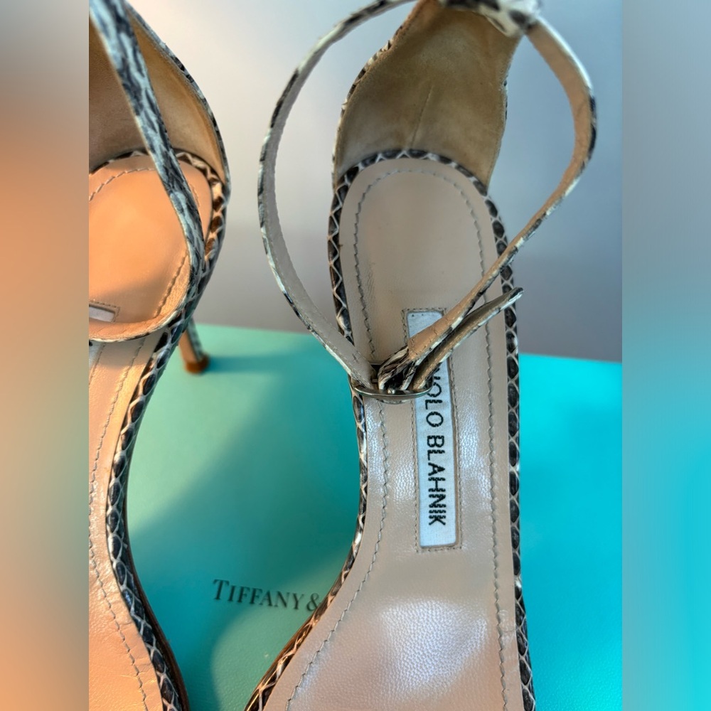 Manolo Blahnik snake strappy 36.5 ) 6.5 - Picture 6 of 7
